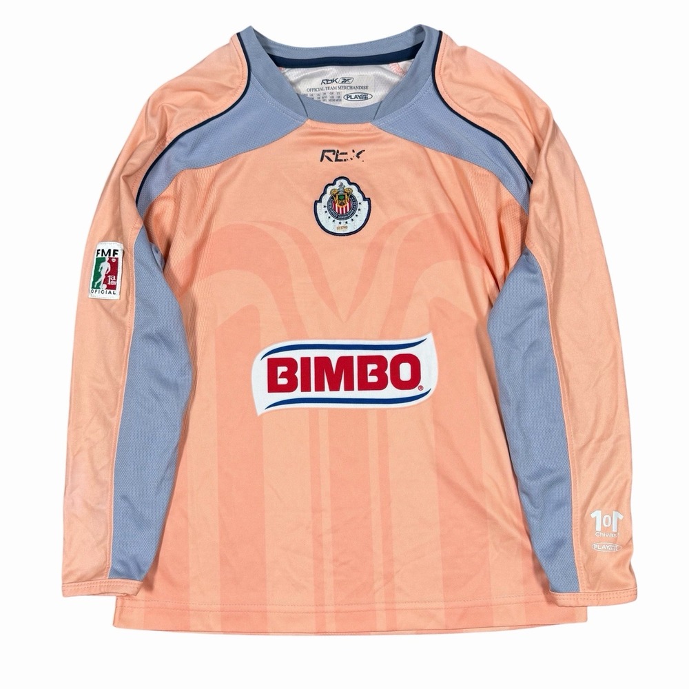 Vintage Reebok Chivas De Guadalajara 2006/07 Goalkeeper‎ Jersey Kids Sz S/M